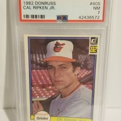 Cal Ripken Rookie 1982 Donruss Baseball Card Graded PSA 7 Near Mint