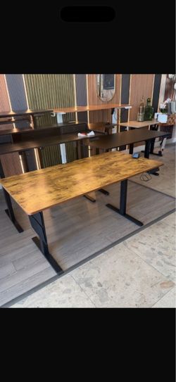 55” Rustic Electric standing desk ( i have lot of other desk sizes and colors 😀)