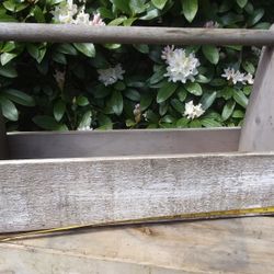 Vintage Wooden Tool Baox Planter