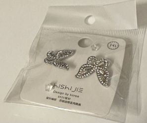 Silver Butterfly Earrings
