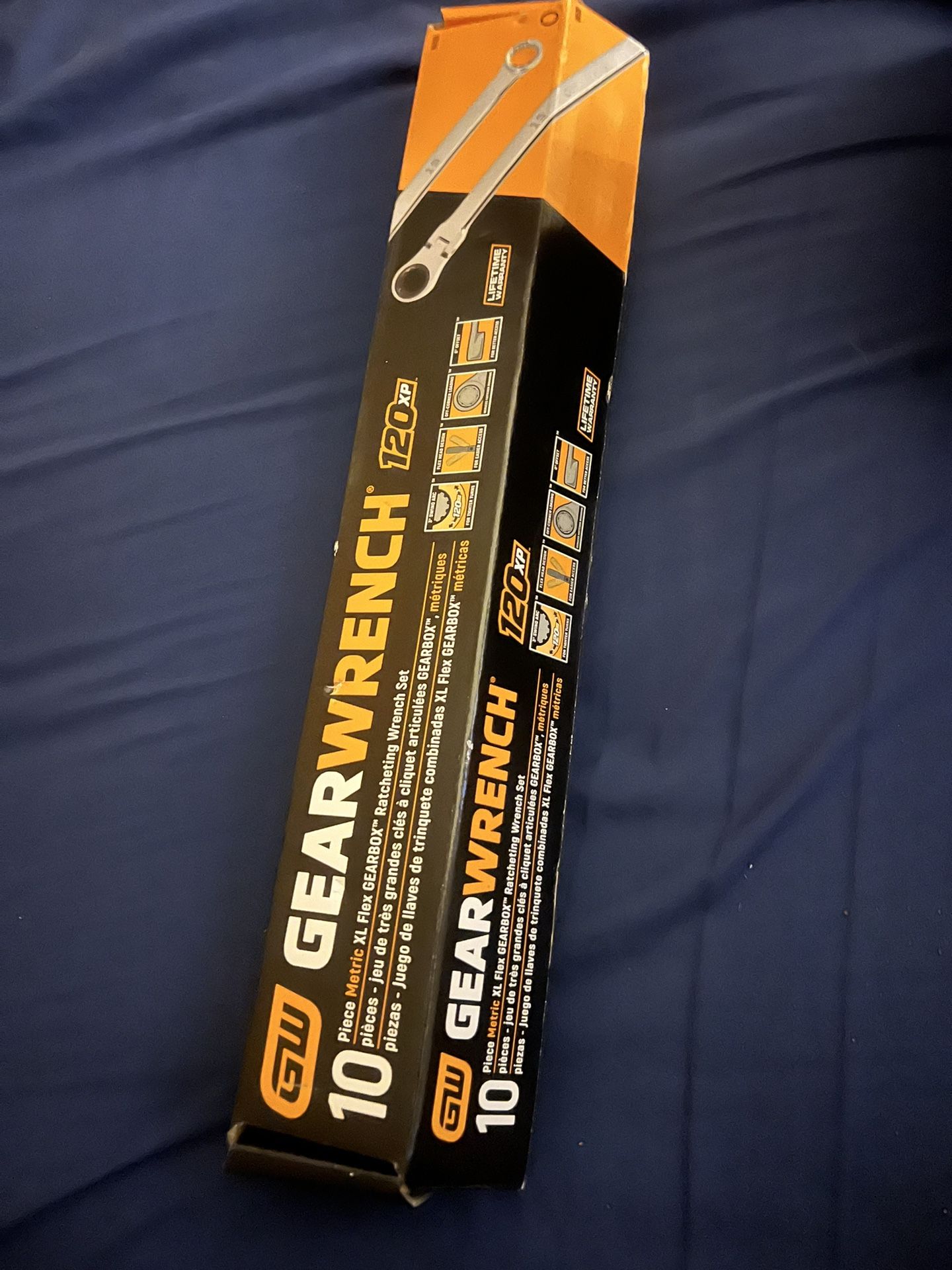 Gear Wrench 120XP Universal Spline Metric XL Flex-Head Gearbox Ratcheting Wrench Set (10-Piece)