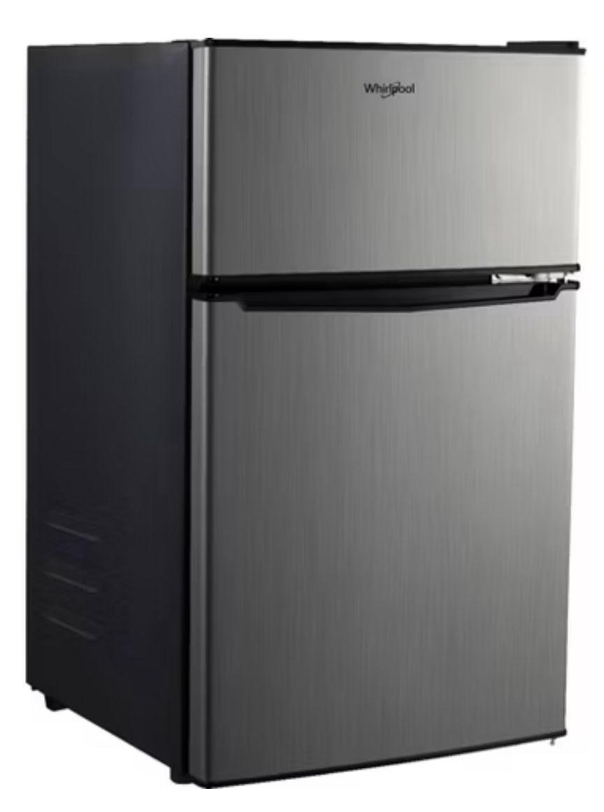 Whirlpool 3.1 cu ft Mini Refrigerator Stainless Steel