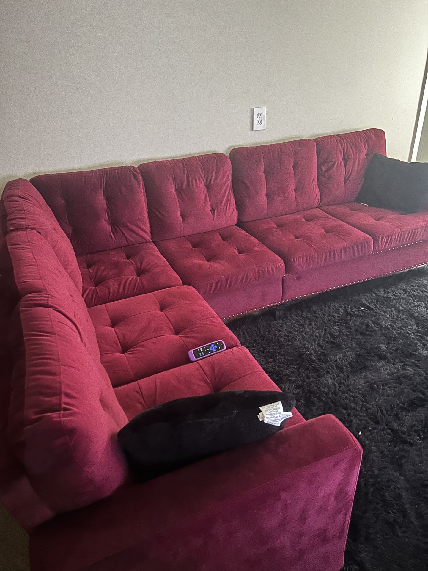 Sectional and King Size Bed frame