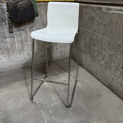 White IKEA Bar Stool- 30”