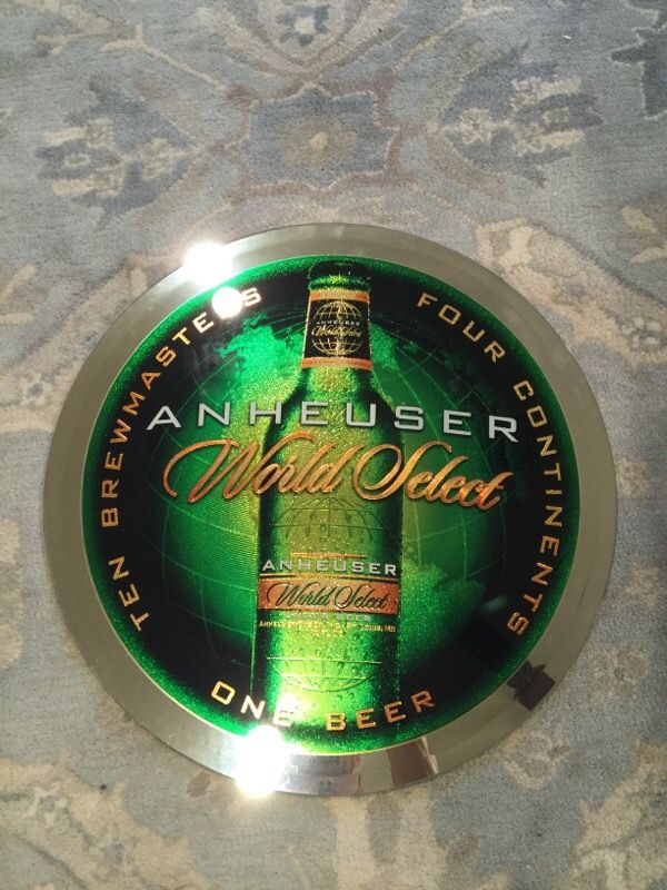Anheuser World Select Beer Sign