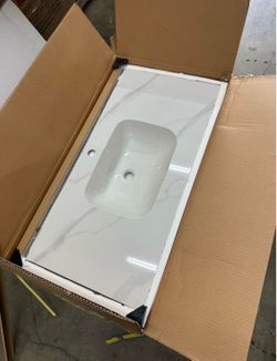39.4 '' Bathroom Ceramic Sink - NO Vanity (We Have 2 Available - Price is Per)
