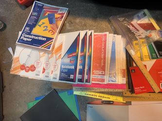 Huge Bulk School & Office Supplies Lot - Notebooks, Folders, Paper + More!