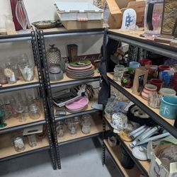 Metal Garage Shelf's Storage Rack Simple Sleek