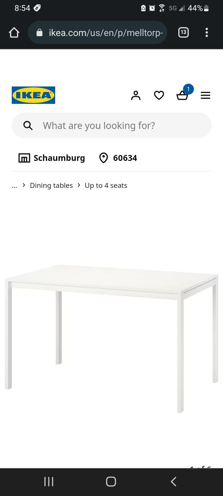 Free White Table With 2 Chairs
