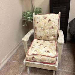 Child’s Vintage Cushioned Rocking Chair $65