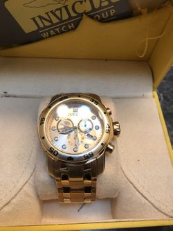 Invicta gold pro diver watch