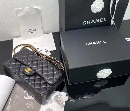 CC Classic Black Gold Bag