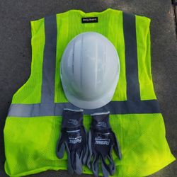 Construction Hate Shirt And Gloves