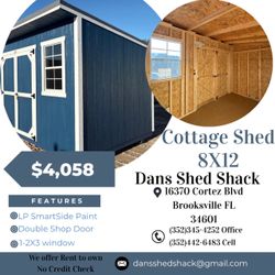 Cottage shed 8x12