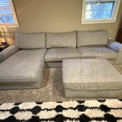 Modular Sofa with chaise and Ottoman 