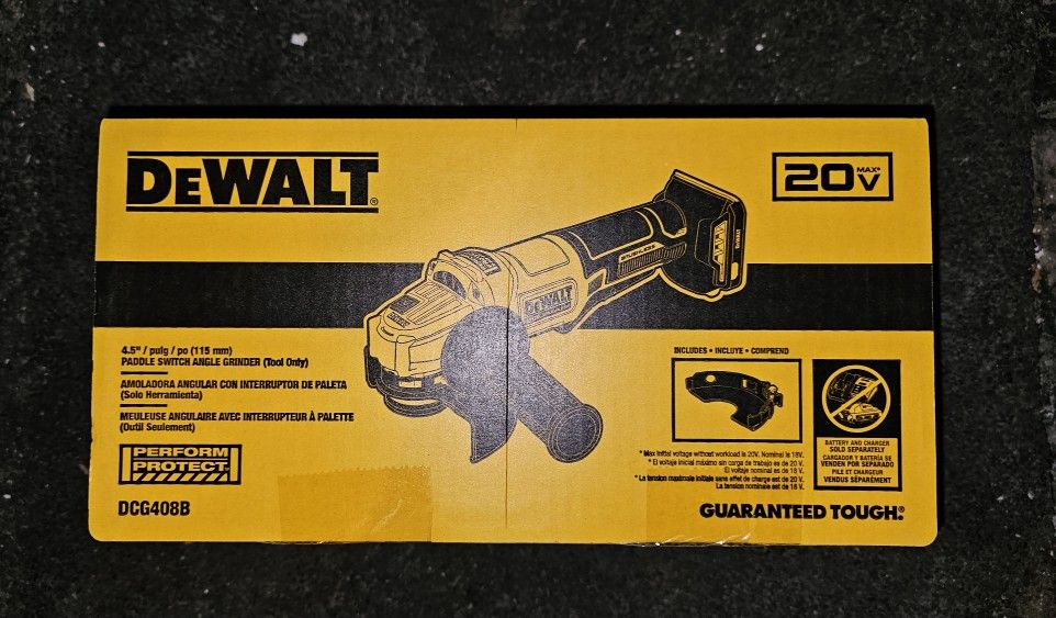 DEWALT
20V MAX Cordless Brushless 4-1/2 in. Angle Grinder with Paddle Switch (Tool Only)