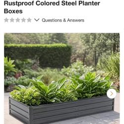 75 in. x 35.4 in. x 13.4 in. Metal Raised Garden Bed Outdoor Reinforced Galvanized Rustproof Colored