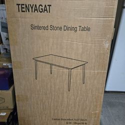 Brand new 46" sintered stone dining table