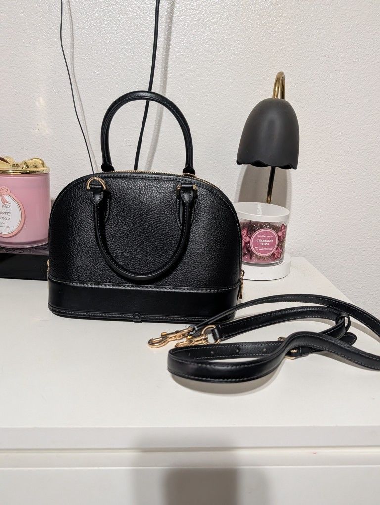 Coach Leather Black Cowhide Madison Sabrina Satchel Y2K BLACK 