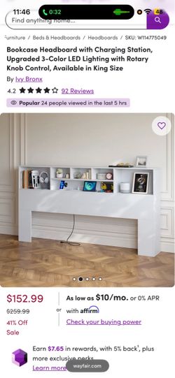 King Size Headboard Storage