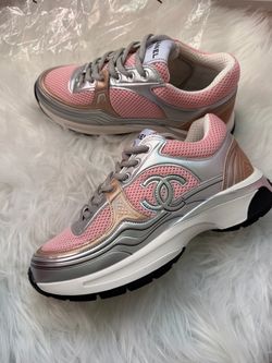 Pink & Gray Sneakers – Size 8