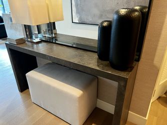Restoration Hardware Cabrera Waxed Concrete Console Table for Sale in Chicago IL OfferUp