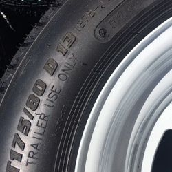 Trailer tire 175-80-13 With Rim $85 Each 