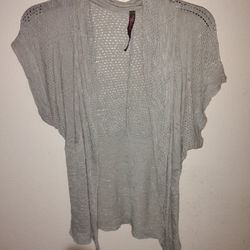 Absolutely Creative Worldwide Short Grey Women's Cardigan