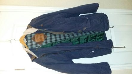 Blue jacket /hood