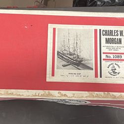 As Is RARE Marine Model Company Charles W Morgan 1089 Whaling Wood And Metal Ship Model Kit Scale 5/32” L:26” H:22”
