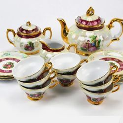 Original Antique Madonna Mtk Tohku Japan 22pc Fine Porcelain Tea Or Coffee Set