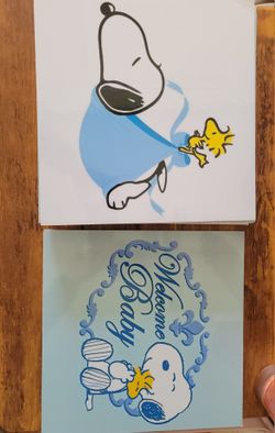 Snoopy Baby Shower Signs