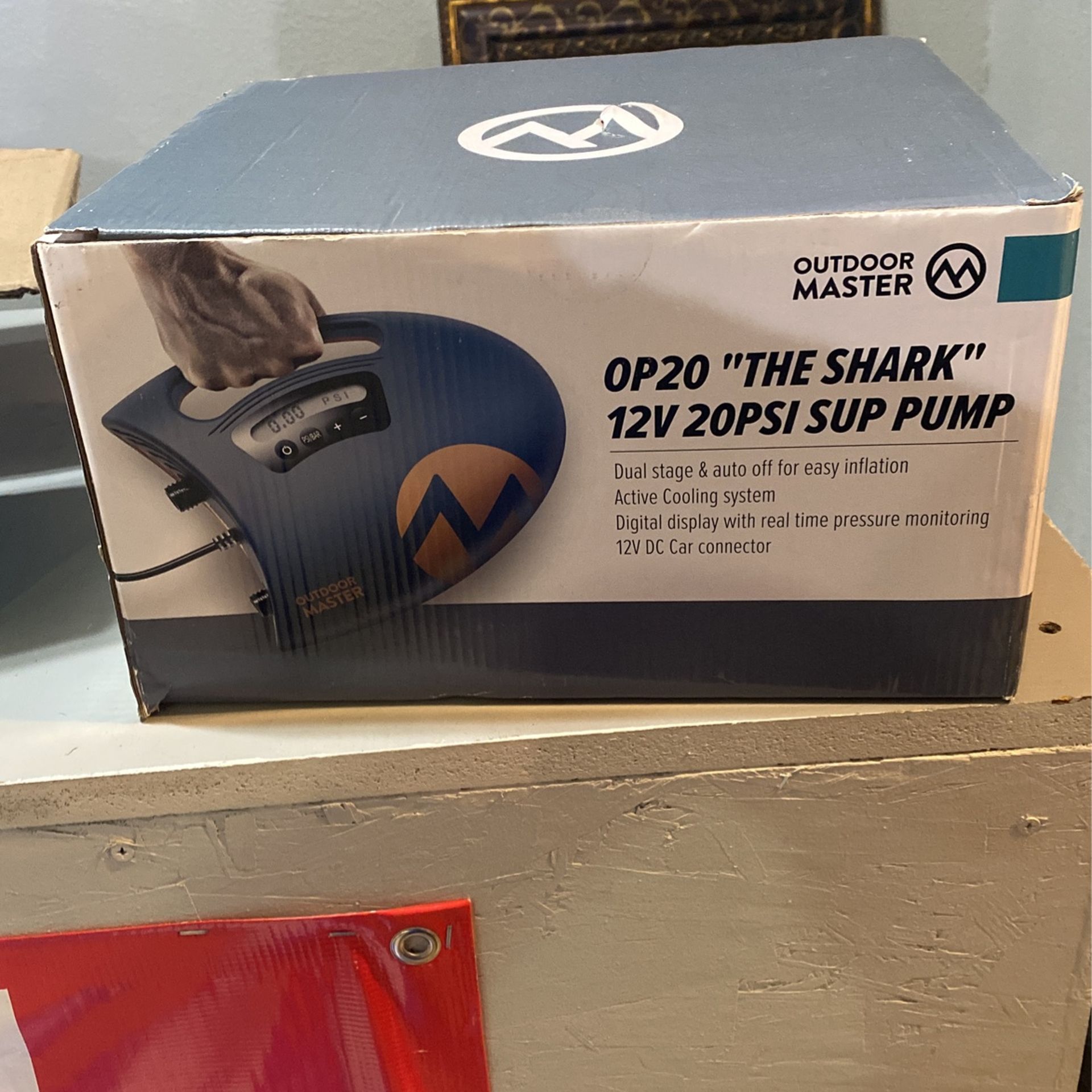 OutdoorMaster 20PSI High Pressure SUP Air Pump The Shark