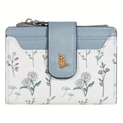 Floral Bifold Wallet New Without Tags 