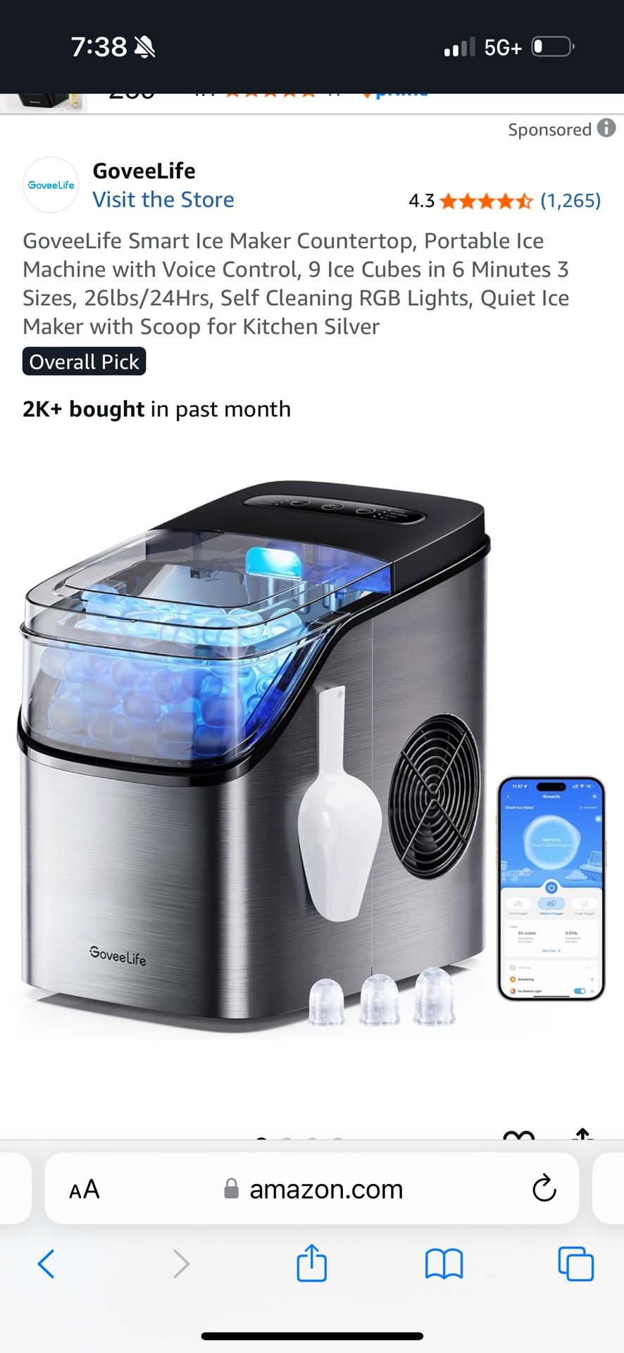 Goveelife ice maker