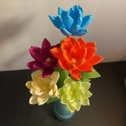 crepe paper flowers