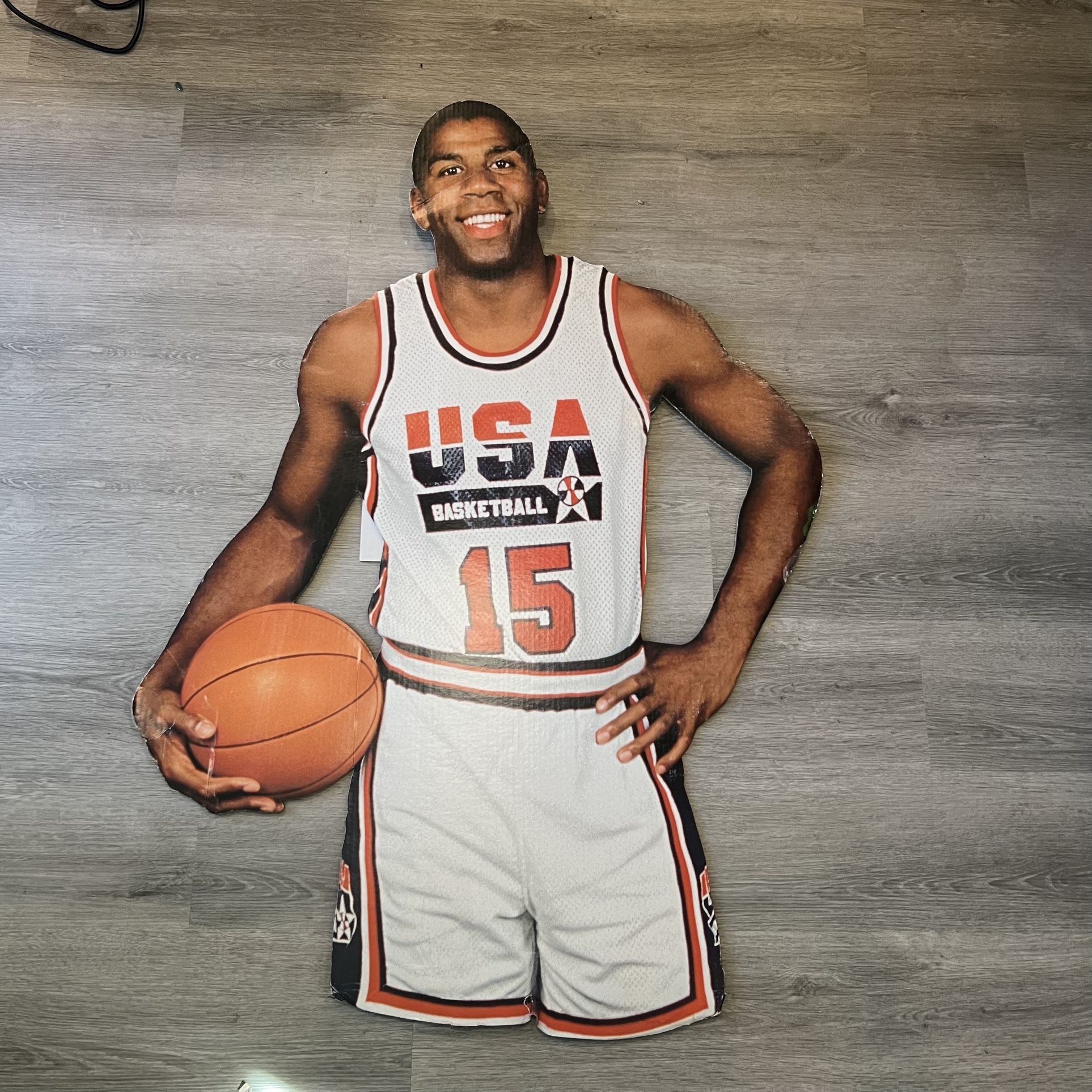 1992 Magic Johnson Dream Team Life Size Cardboard Cutout Rare