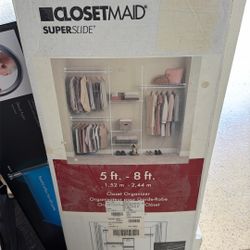 2 New Sets Of 5x8 ft ClosetMaid SuperSlide Closet Organizers 