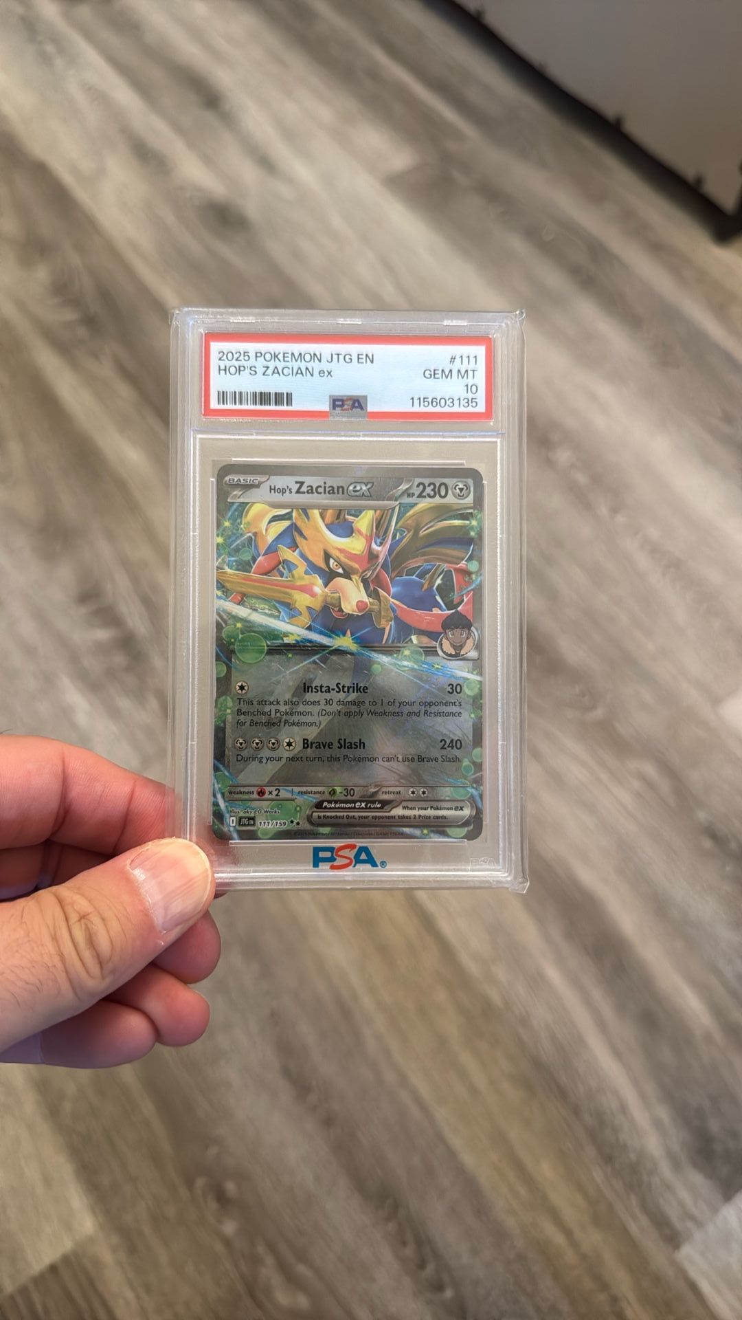 2025 POKEMON JTG EN HOP’S ZACIAN ex🔥