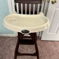 Wooden High Chair 