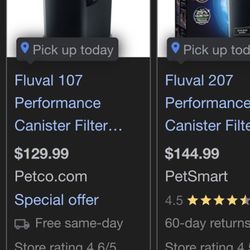 Fluval Canister Filter Aquarium 
