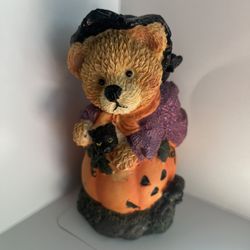 Greenbrier Polystone Halloween Bear Witch 🧙 5.25" 