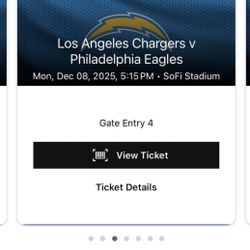 Chargers Vs Eagles Tickets