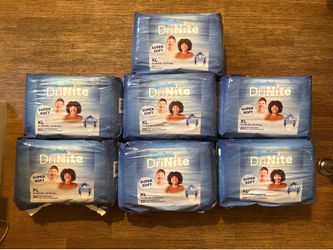 7 Comfees DriNite Juniors Premium Youth Pants XL Overnight Disposable 20 per Pack (140 total)