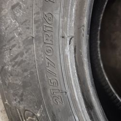 Two 215 70 16 Tires Gpod Condition. 