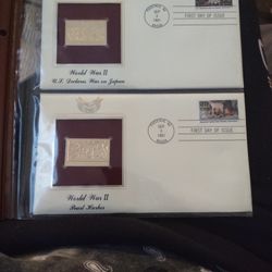 Postal Conmemorativa  22kt Gold 