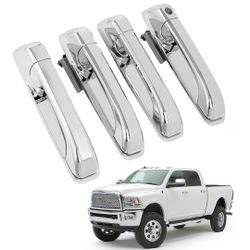 4Pcs Exterior Door Handle Compatible with 2009-2025 Dodge Ram 1500 Classic 2(contact info removed) Pickup 