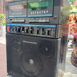 LONESTAR Cassettes Player Karaoke Machine 
