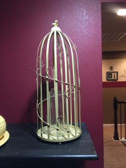 28”bird cage candle holder