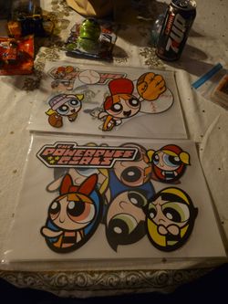 The Powerpuff Girls Car Stickers both one price.